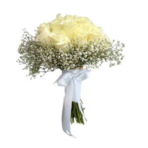 Beyaz Güller Gelin Buketi