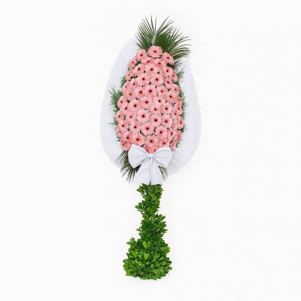 Pembe Tek Katlı Çelenk