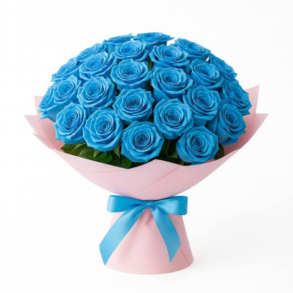 50'li Mavi Gül Buketi
