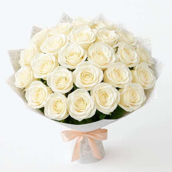 20'li Beyaz Güller Buketi