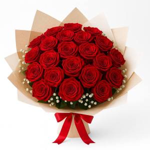 20'li Kırmızı Güller Buketi