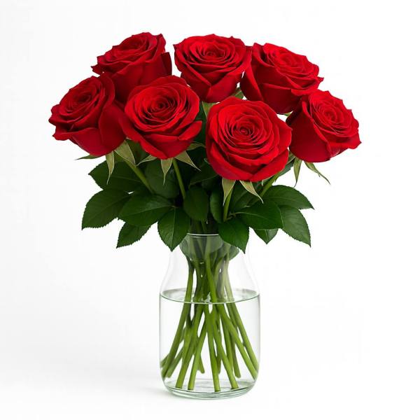 Kırmızı Güller Vazoda