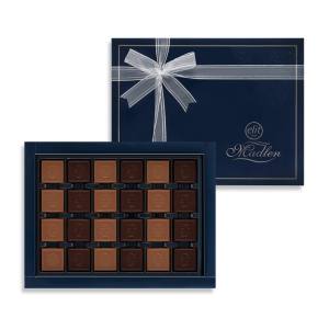 Sütlü ve Bitter Madlen Çikolata Lacivert Kutu 430g Glutensiz